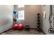 Exercise room featuring medicine balls, exercise balls, and resistance bands at 4535 E Navigator Ln, Phoenix, AZ 85050