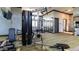 Spacious gym equipped with weight machines and ceiling fan at 4535 E Navigator Ln, Phoenix, AZ 85050