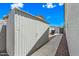 Durable shed provides extra storage space, conveniently located along the side of the house at 4902 E Golden St, Mesa, AZ 85205