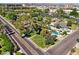 Aerial view of the neighborhood with a beautiful pool at 6800 E Exeter Blvd, Scottsdale, AZ 85251