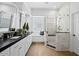 Bright bathroom features dual sinks, frameless shower, and custom tile work at 7673 E Sands Dr, Scottsdale, AZ 85255