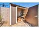 Organized storage shed with shelves provides ample space for tools and garden equipment at 8921 W Laurel Ln, Peoria, AZ 85345