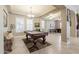 This game room features a pool table, foosball table, and ample space for entertaining at 10402 E Starion Ave, Mesa, AZ 85212