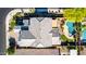 Home aerial showcasing the roof, with a landscaped backyard including a pool and covered patio at 11127 E Tripoli Ave, Mesa, AZ 85212
