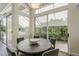 A dining area features a view of the exterior, enhancing the space's appeal at 11675 E Caron St, Scottsdale, AZ 85259
