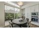 Dining area with a large window and a view of the outdoors at 11675 E Caron St, Scottsdale, AZ 85259