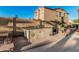 Outdoor kitchen area with a built-in grill and a stone-tiled counter at 13446 S 186Th Ave, Goodyear, AZ 85338