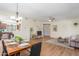 Open-concept floorplan features a dining area next to the living room and connected to the kitchen at 15252 N 100Th St # 1156, Scottsdale, AZ 85260