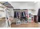 Bright walk-in closet featuring built-in shelves, hanging racks, and ample space for organization at 15704 W Taylor St, Goodyear, AZ 85338