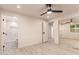 Spacious bedroom featuring recessed lighting, a ceiling fan, closet and bathroom access at 1644 W Thunderbird Rd, Phoenix, AZ 85023