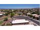 Aerial view of a community with a park and playground surrounded by homes at 2070 E Saddlebrook Ct, Gilbert, AZ 85298
