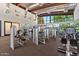 Well-equipped community gym featuring modern weight machines, ample natural light, and a spacious workout area at 2070 E Saddlebrook Ct, Gilbert, AZ 85298