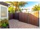 Fully-enclosed backyard with brick pavers offering privacy and security for outdoor enjoyment at 2139 S Granite St, Gilbert, AZ 85295