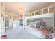 Bright bedroom with a bunkbed featuring mural art and a light fixture at 29966 N 72Nd Dr, Peoria, AZ 85383