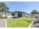 Expansive backyard with lush lawn and covered patio at 3029 E Elm St, Phoenix, AZ 85016