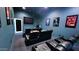 Theater room with plush seating, movie posters, and a large screen at 3302 N 7Th St # 344, Phoenix, AZ 85014