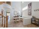 Bright dining area with tile flooring, a chandelier, and large windows at 3788 E Sexton St, Gilbert, AZ 85295