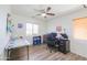 Office with light-colored walls, wood-look flooring and a ceiling fan at 3788 E Sexton St, Gilbert, AZ 85295