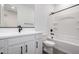 Bathroom with a bathtub and shower combination, a modern sink and a mirror at 4034 W Nora Dr, San Tan Valley, AZ 85144