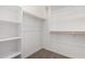 Spacious walk-in closet with built-in shelving and carpet flooring at 4034 W Nora Dr, San Tan Valley, AZ 85144