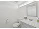 Clean powder room featuring a new toilet, sink and vanity at 610 E Montebello Ave # 46, Phoenix, AZ 85012