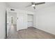 This bright bedroom offers hardwood floors and a large closet at 610 E Montebello Ave # 46, Phoenix, AZ 85012