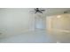 Bright living room with tile flooring, closet, and ceiling fan at 839 S Westwood -- # 170, Mesa, AZ 85210
