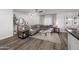 Spacious living room with modern decor, comfortable gray sofa, and stylish accents, creating a cozy atmosphere at 9013 E Shooting Star Dr, Gold Canyon, AZ 85118