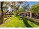 Lush backyard view highlighting covered patios and well-maintained landscaping at 9121 W Topeka Dr, Peoria, AZ 85382
