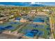 Aerial view of community tennis courts, showing the location and layout at 2245 Leisure World --, Mesa, AZ 85206