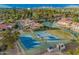 Aerial view of community tennis courts at 2245 Leisure World --, Mesa, AZ 85206