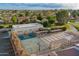 Aerial view of community amenities including a basketball court and recreation area at 2245 Leisure World --, Mesa, AZ 85206
