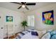 Charming bedroom with southwest-inspired decor and bright natural light at 1701 W Clarendon Ave, Phoenix, AZ 85015
