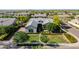 Beautiful aerial view of a home with manicured lawn and landscaping in a desirable neighborhood at 17690 E Bronco Dr, Queen Creek, AZ 85142
