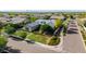 Lovely aerial view of home highlighting landscaping and a manicured lawn on a corner lot at 17690 E Bronco Dr, Queen Creek, AZ 85142