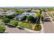 Lovely aerial view of home highlighting landscaping and a manicured lawn on a corner lot at 17690 E Bronco Dr, Queen Creek, AZ 85142