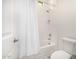 Bathroom featuring a shower-tub combination and a white toilet at 17690 E Bronco Dr, Queen Creek, AZ 85142