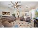 Spacious open floor plan showcasing the living room, kitchen, and modern decor at 18225 N 66Th Way, Phoenix, AZ 85054