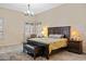 Primary bedroom with a large bed, and plantation shutters at 1943 E Drake Dr, Tempe, AZ 85283