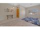 Bright and airy foyer with light tile flooring and a decorative area rug at 1943 E Drake Dr, Tempe, AZ 85283