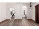 Spacious main bedroom with vaulted ceilings, ceiling fan, ensuite bathroom, and walk-in closet at 2356 N Glenview --, Mesa, AZ 85213
