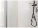 Close up of white tiled shower with modern shower head and fixtures at 2356 N Glenview --, Mesa, AZ 85213