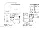 Detailed floor plan showcasing the layout of the home, including bedrooms, living areas, and garage at 2418 W Jake Hvn, Phoenix, AZ 85085
