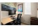 Well-lit office space with modern computer setup and artwork on the walls at 2418 W Jake Hvn, Phoenix, AZ 85085