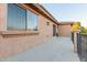 This balcony shows a covered outdoor area with decorative railings, and views of the surrounding area at 26529 N 167Th Ave, Surprise, AZ 85387
