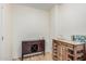 A dining area with modern furnishings, including wooden cabinets that have a wine rack, perfect for entertaining at 2989 N 44Th St # 3044, Phoenix, AZ 85018