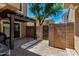 Back yard with pergola, brick patio and privacy wall at 3020 E Megan St, Gilbert, AZ 85295