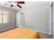 Neutral bedroom with closet and natural light. Offers a serene atmosphere for relaxation at 3020 E Megan St, Gilbert, AZ 85295