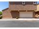 Exterior shot of a two-car garage with an appealing design and convenient access at 3020 E Megan St, Gilbert, AZ 85295