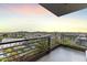 Balcony overlooking city views with mountain backdrop and plants at 7180 E Kierland Blvd # 1218, Scottsdale, AZ 85254